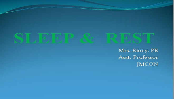 Sleep And Rest